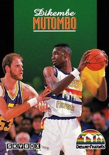#64 Dikembe Mutombo - Denver Nuggets - 1992-93 SkyBox Basketball
