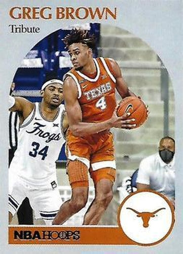#64 Greg Brown III - Texas Longhorns - 2021 Panini Chronicles Draft Picks Basketball