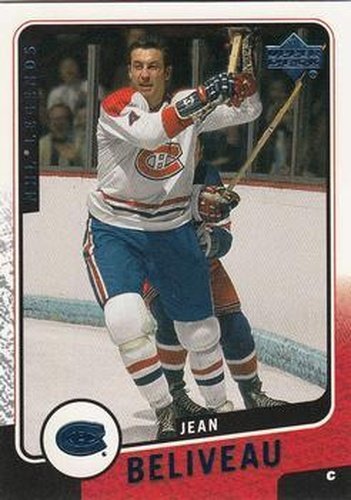 #64 Jean Beliveau - Montreal Canadiens - 2000-01 Upper Deck Legends Hockey