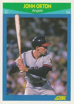 #64 John Orton - California Angels - 1990 Score Rising Stars Baseball
