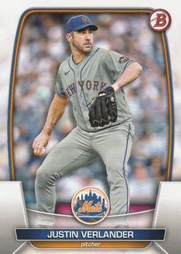 #64 Justin Verlander - New York Mets - 2023 Bowman Baseball