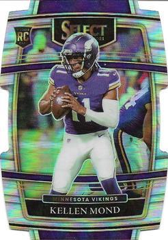 #64 Kellen Mond - Minnesota Vikings - 2021 Panini Select - Silver Prizm Die Cut Football