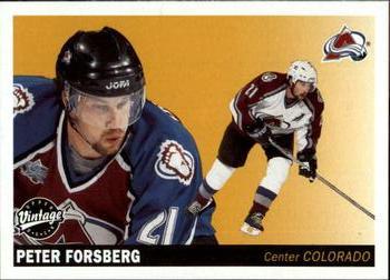 #64 Peter Forsberg - Colorado Avalanche - 2002-03 Upper Deck Vintage Hockey