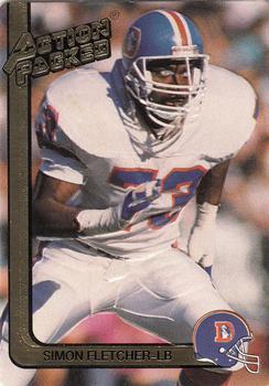 #64 Simon Fletcher - Denver Broncos - 1991 Action Packed Football