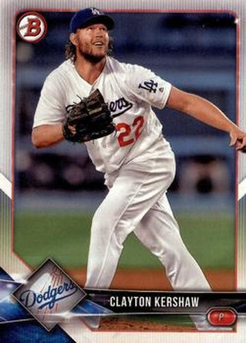 #64 Clayton Kershaw - Los Angeles Dodgers - 2018 Bowman Baseball