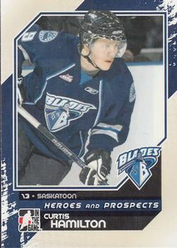 #64 Curtis Hamilton - Saskatoon Blades - 2010-11 In The Game Heroes and Prospects Hockey