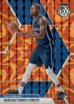 #64 Dorian Finney-Smith - Dallas Mavericks - 2019-20 Panini Mosaic - Reactive Orange Basketball