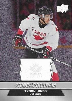#64 Tyson Hinds - Canada - 2023 Upper Deck Team Canada Juniors - Patterned Foilboard Hockey