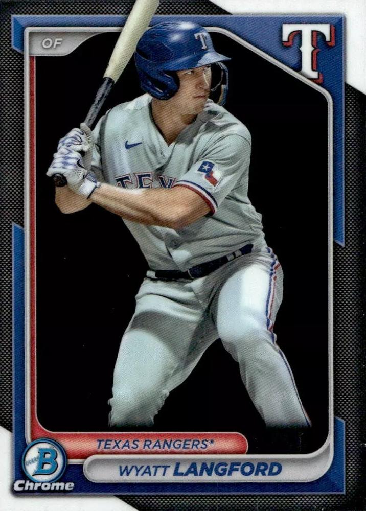 #BCP-64 Wyatt Langford - Texas Rangers - 2024 Bowman - Chrome Prospects Baseball