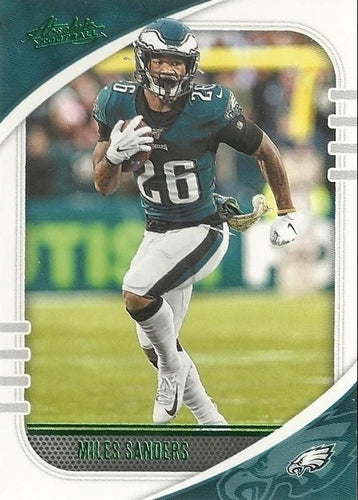 #64 Miles Sanders - Philadelphia Eagles - 2020 Panini Absolute - Green Football
