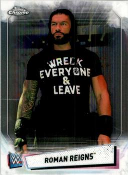 #64 Roman Reigns - 2021 Topps WWE Chrome Wrestling