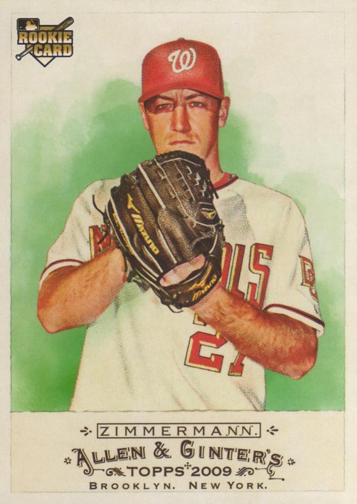 #64 Jordan Zimmermann - Washington Nationals - 2009 Topps Allen & Ginter Baseball