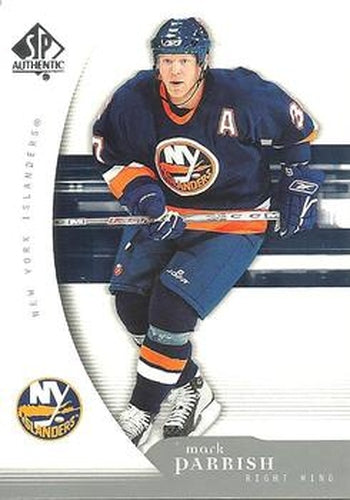 #64 Mark Parrish - New York Islanders - 2005-06 SP Authentic Hockey