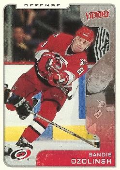 #64 Sandis Ozolinsh - Carolina Hurricanes - 2001-02 Upper Deck Victory Hockey