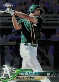 #64 Matt Olson - Oakland Athletics - 2018 Topps Chrome Baseball