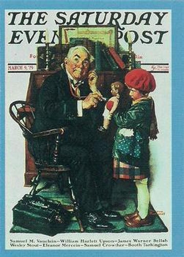 #64 Doctor and Doll - 1993 Comic Images Norman Rockwell Saturday Evening Post