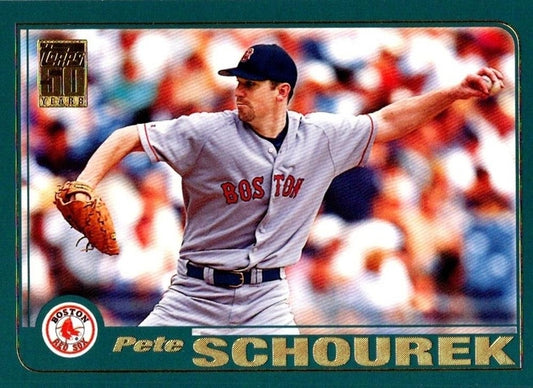 #651 Pete Schourek - Boston Red Sox - 2001 Topps Baseball
