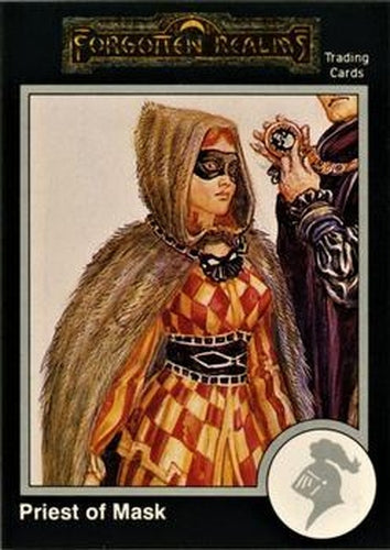 #651 Priest of Mask Lord of Shadows - 1991 TSR Advanced Dungeons & Dragons - Silver