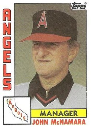 #651 John McNamara - California Angels - 1984 Topps Baseball