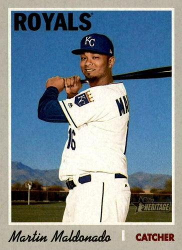 #651 Martin Maldonado - Kansas City Royals - 2019 Topps Heritage Baseball