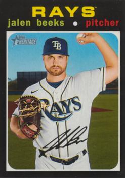 #652 Jalen Beeks - Tampa Bay Rays - 2020 Topps Heritage Baseball