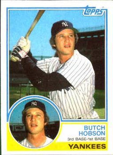 #652 Butch Hobson - New York Yankees - 1983 Topps Baseball