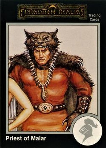 #653 Priest of Malar The Beastlord - 1991 TSR Advanced Dungeons & Dragons - Silver