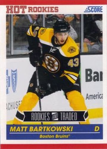 #654 Matt Bartkowski - Boston Bruins - 2010-11 Score Hockey