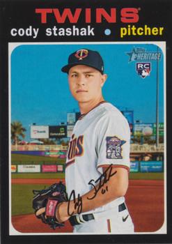 #654 Cody Stashak - Minnesota Twins - 2020 Topps Heritage Baseball