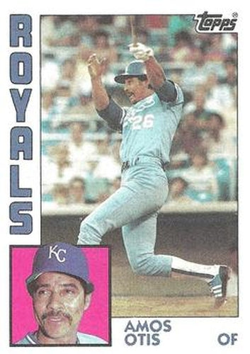 #655 Amos Otis - Kansas City Royals - 1984 Topps Baseball