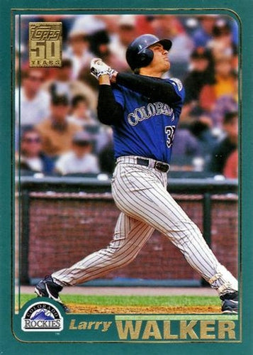 #655 Larry Walker - Colorado Rockies - 2001 Topps Baseball