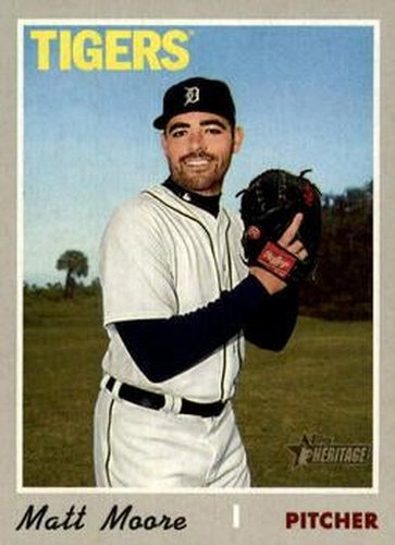 #657 Matt Moore - Detroit Tigers - 2019 Topps Heritage Baseball
