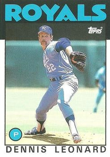 #65T Dennis Leonard - Kansas City Royals - 1986 Topps Traded Baseball