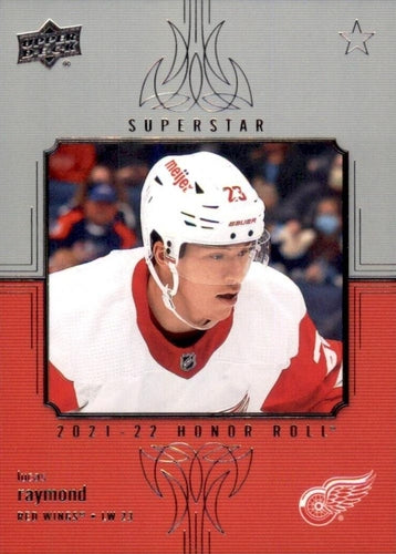 #HR-65 Lucas Raymond - Detroit Red Wings - 2021-22 Upper Deck - Honor Roll Hockey