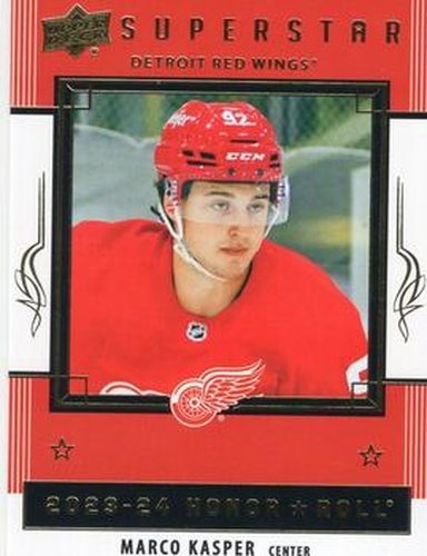#HR65 Marco Kasper - Detroit Red Wings - 2023-24 Upper Deck - Honor Roll Hockey