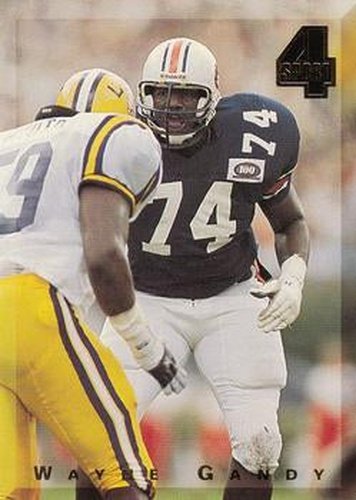 #65 Wayne Gandy - Auburn Tigers / Los Angeles Rams - 1994 Classic Four Sport
