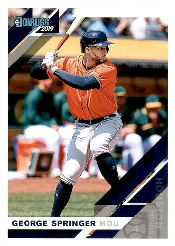 #65 George Springer - Houston Astros - 2019 Donruss Baseball