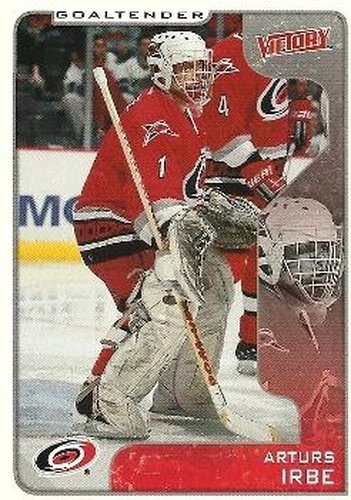#65 Arturs Irbe - Carolina Hurricanes - 2001-02 Upper Deck Victory Hockey