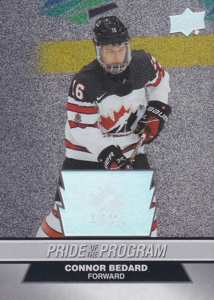 #65 Connor Bedard - Canada - 2023 Upper Deck Team Canada Juniors - Patterned Foilboard Hockey