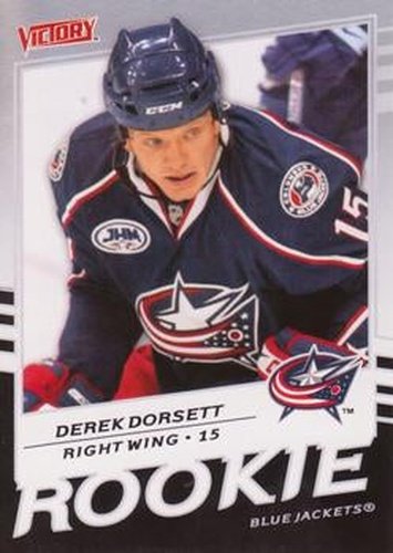 #315 Derek Dorsett - Columbus Blue Jackets - 2008-09 Upper Deck Victory Hockey