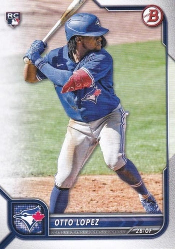 #65 Otto Lopez - Toronto Blue Jays - 2022 Bowman Baseball