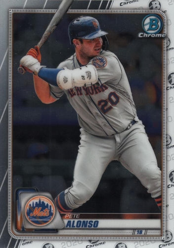 #65 Pete Alonso - New York Mets - 2020 Bowman Chrome Baseball