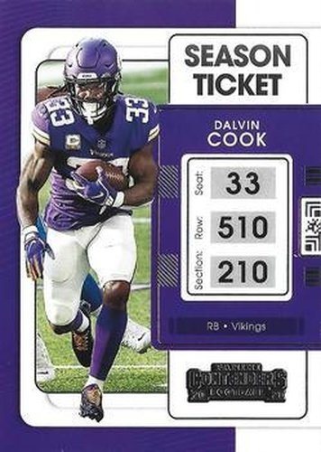 #65 Dalvin Cook - Minnesota Vikings - 2021 Panini Contenders Football