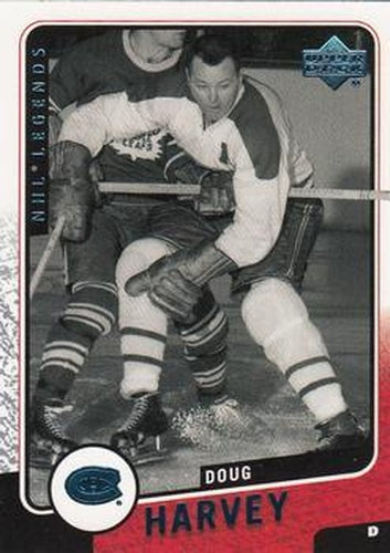 #65 Doug Harvey - Montreal Canadiens - 2000-01 Upper Deck Legends Hockey