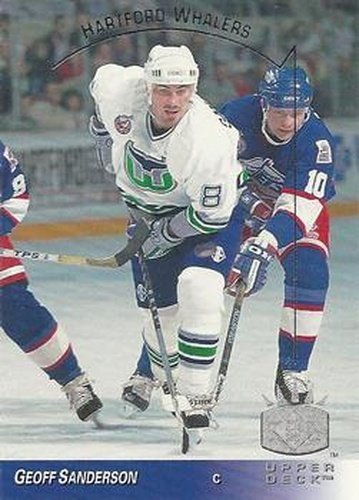 #65 Geoff Sanderson - Hartford Whalers - 1993-94 Upper Deck - SP Hockey