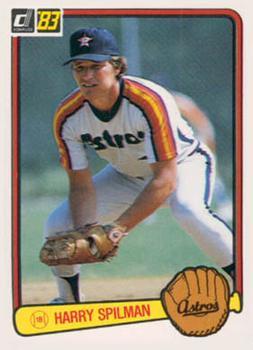 #65 Harry Spilman - Houston Astros - 1983 Donruss Baseball