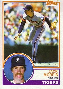 #65 Jack Morris - Detroit Tigers - 1983 Topps Baseball