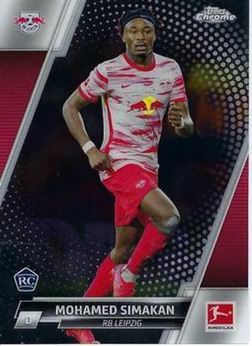 #65 Mohamed Simakan - RB Leipzig - 2021-22 Topps Chrome Bundesliga Soccer