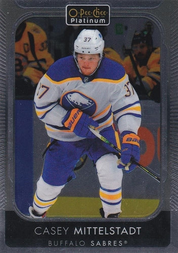 #65 Casey Mittelstadt - Buffalo Sabres - 2021-22 O-Pee-Chee Platinum Hockey