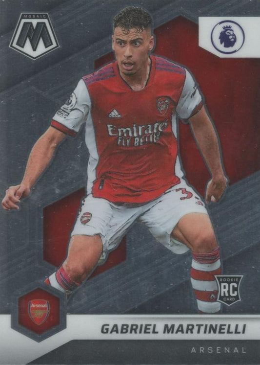 #65 Gabriel Martinelli - Arsenal FC - 2021-22 Panini Mosaic Premier League Soccer